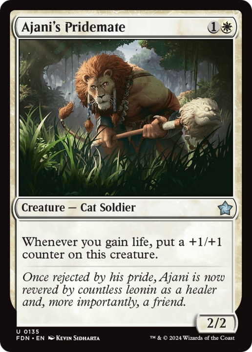 Ajani's Pridemate in the group Magic the Gathering / Types / Colors / White at Proxyprinters.com (99301)