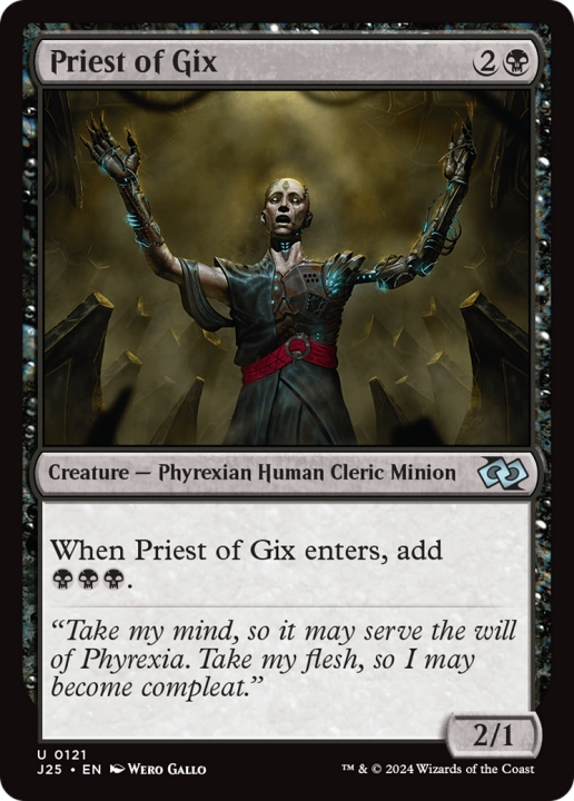 Priest of Gix in the group Magic the Gathering / Types / Colors / Black at Proxyprinters.com (99328)