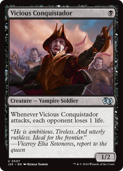 Vicious Conquistador in the group Magic the Gathering / Types / Colors / Black at Proxyprinters.com (99341)