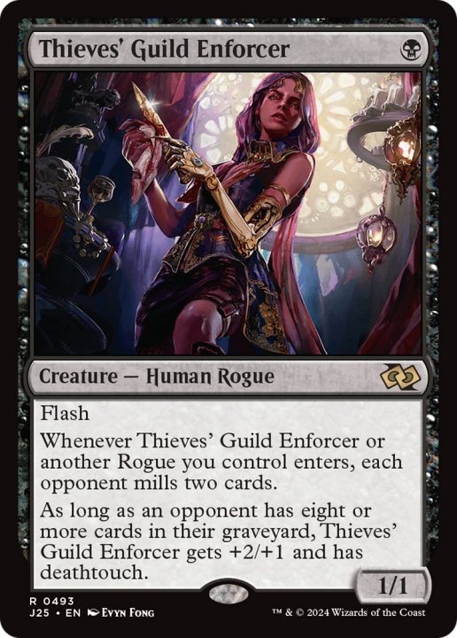 Thieves' Guild Enforcer in the group Magic the Gathering / Types / Colors / Black at Proxyprinters.com (99378)