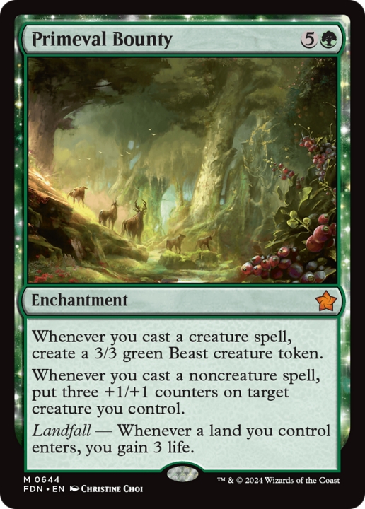 Primeval Bounty in the group Magic the Gathering / Sets / Foundations at Proxyprinters.com (99379)