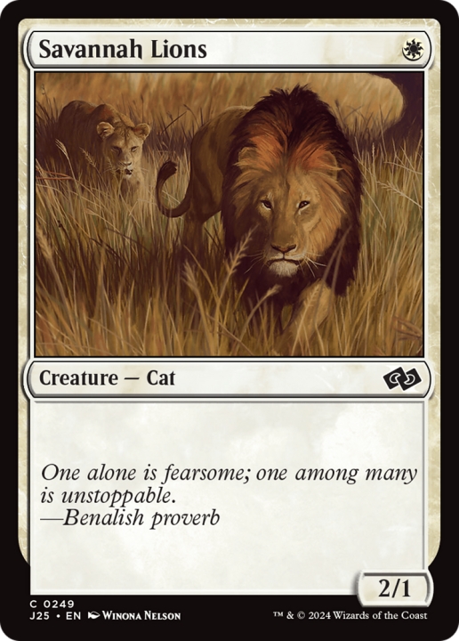 Savannah Lions in the group Magic the Gathering / Types / Colors / White at Proxyprinters.com (99384)