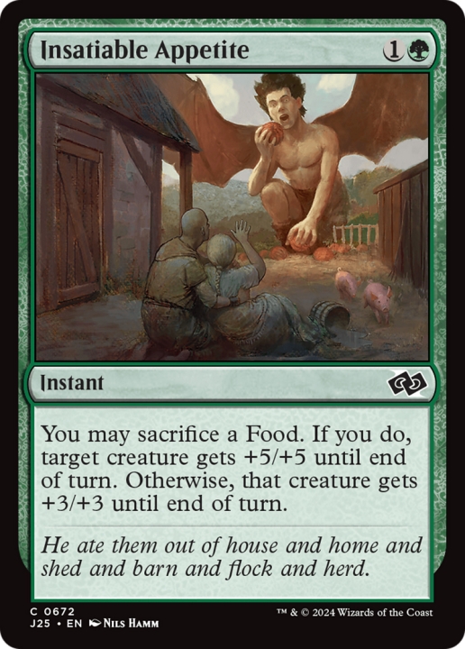 Insatiable Appetite in the group Magic the Gathering / Types / Colors / Green at Proxyprinters.com (99408)