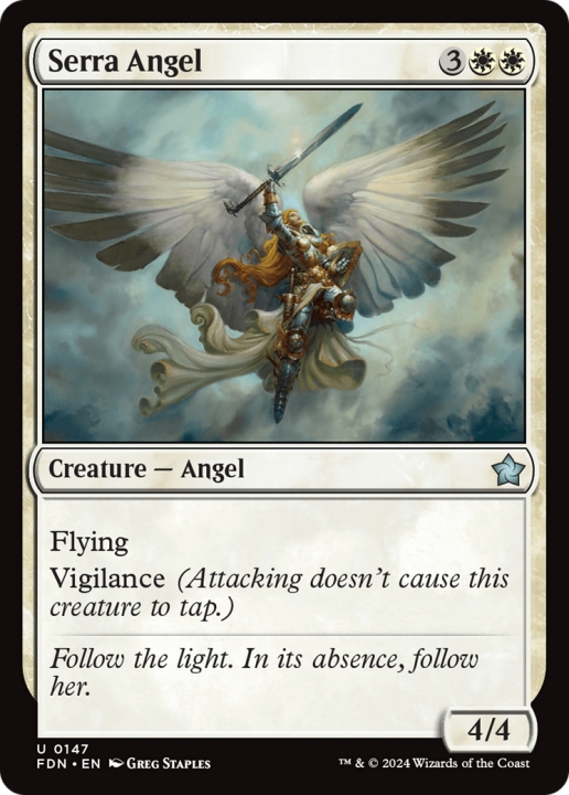 Serra Angel in the group Magic the Gathering / Types / Colors / White at Proxyprinters.com (99432)