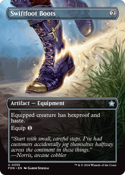 Swiftfoot Boots in the group Magic the Gathering / Sets / Foundations at Proxyprinters.com (99443)