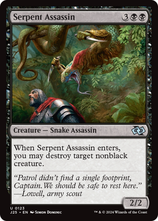 Serpent Assassin in the group Magic the Gathering / Types / Colors / Black at Proxyprinters.com (99498)