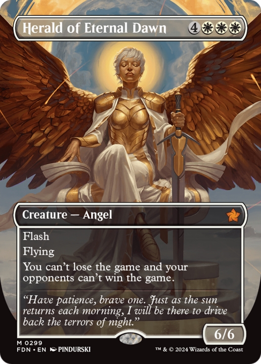 Herald of Eternal Dawn in the group Magic the Gathering / Sets / Foundations at Proxyprinters.com (99522)