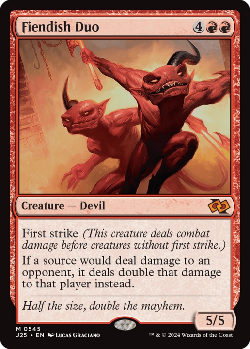 Fiendish Duo in the group Magic the Gathering / Types / Colors / Red at Proxyprinters.com (99530)