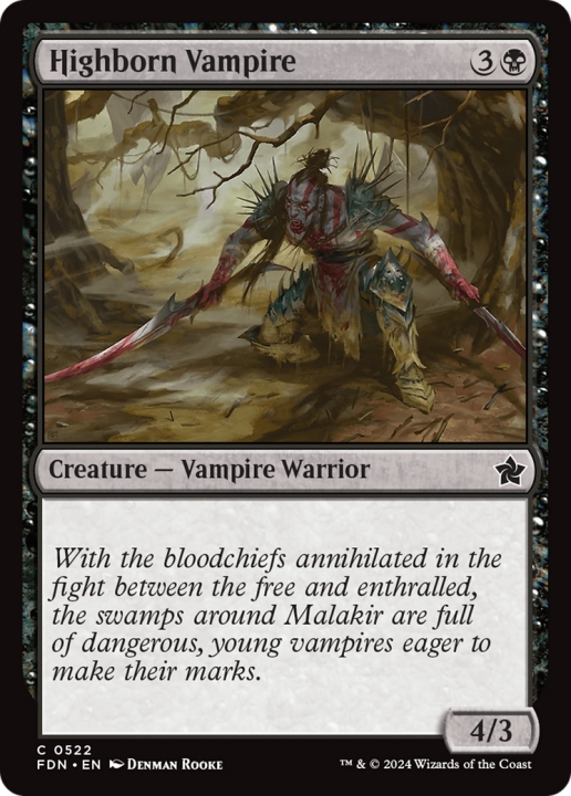 Highborn Vampire in the group Magic the Gathering / Sets / Foundations at Proxyprinters.com (99559)