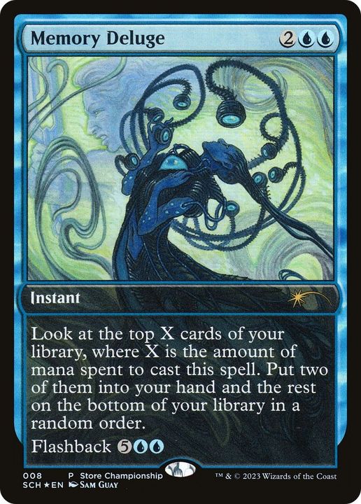 Memory Deluge in the group Magic the Gathering / Types / Colors / Blue at Proxyprinters.com (9957)