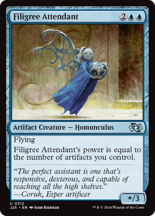 Filigree Attendant in the group Magic the Gathering / Types / Colors / Blue at Proxyprinters.com (99587)