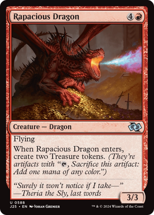 Rapacious Dragon in the group Magic the Gathering / Sets / Foundations Jumpstart at Proxyprinters.com (99610)