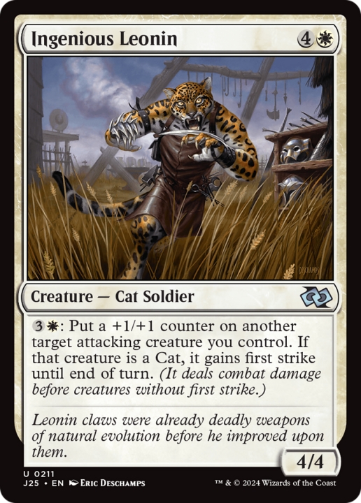 Ingenious Leonin in the group Magic the Gathering / Types / Colors / White at Proxyprinters.com (99611)