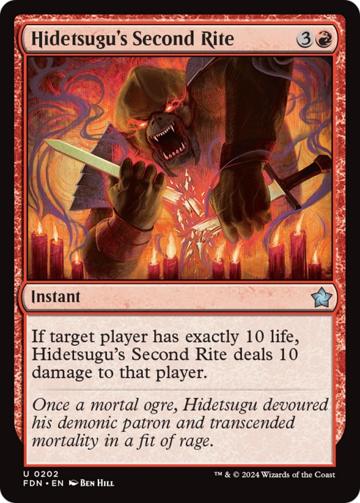 Hidetsugu's Second Rite in the group Magic the Gathering / Types / Colors / Red at Proxyprinters.com (99622)