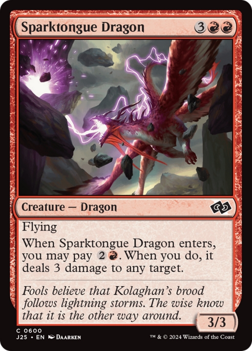 Sparktongue Dragon in the group Magic the Gathering / Types / Colors / Red at Proxyprinters.com (99663)