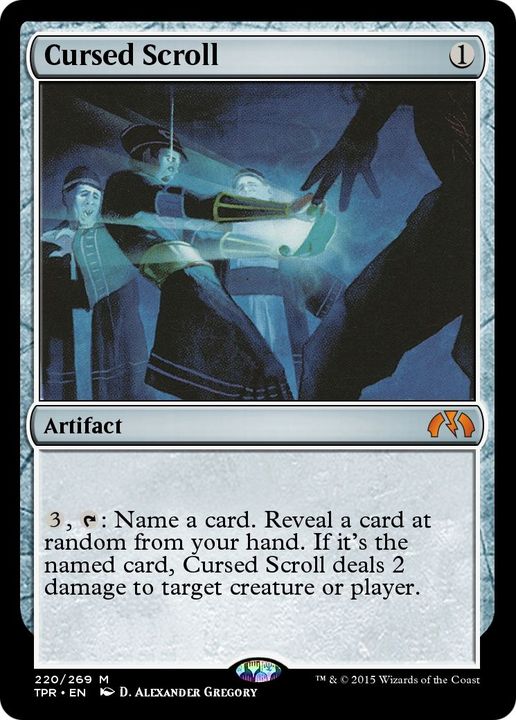 Cursed Scroll in the group Magic the Gathering / Sets / Tempest Remastered at Proxyprinters.com (9968)