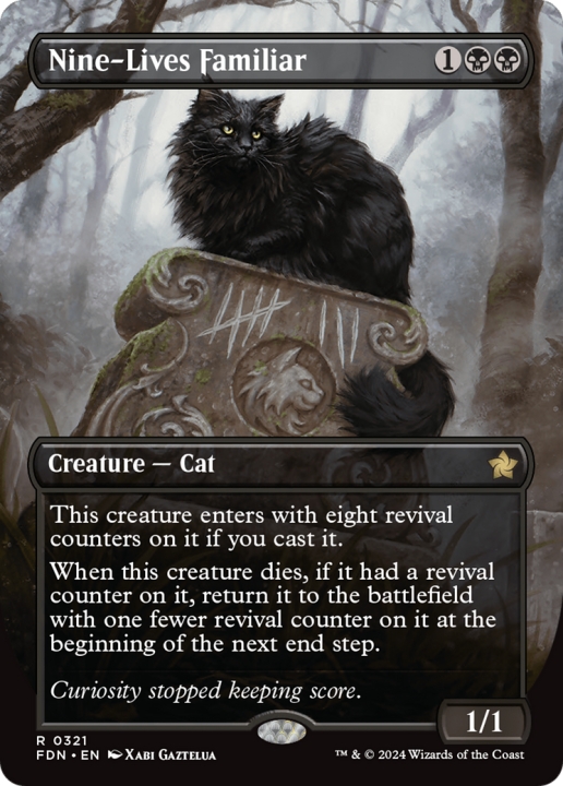 Nine-Lives Familiar in the group Magic the Gathering / Types / Colors / Black at Proxyprinters.com (99687)