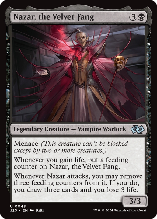 Nazar, the Velvet Fang in the group Magic the Gathering / Types / Colors / Black at Proxyprinters.com (99721)