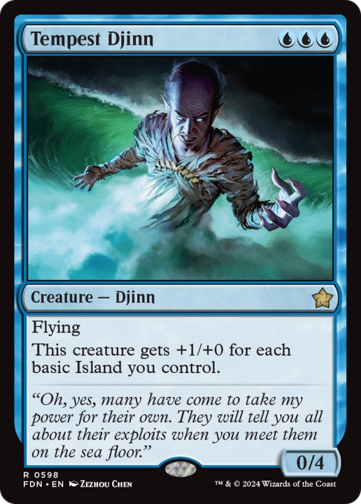 Tempest Djinn in the group Magic the Gathering / Types / Colors / Blue at Proxyprinters.com (99734)