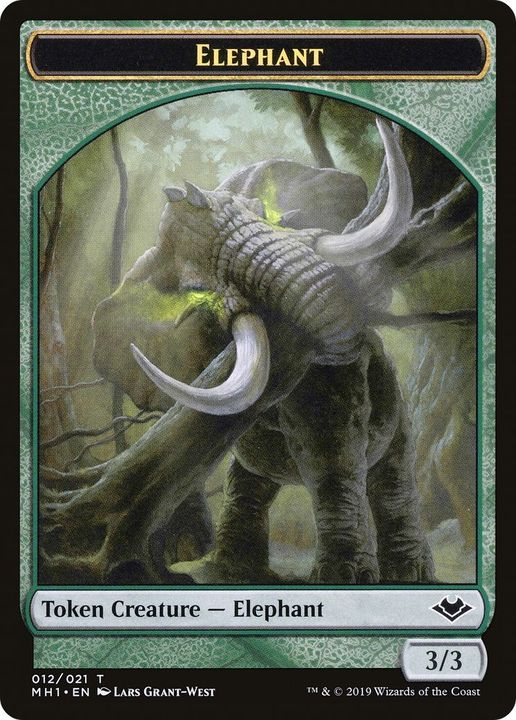 Elephant in the group Magic the Gathering / Types / Colors / Green at Proxyprinters.com (9978)