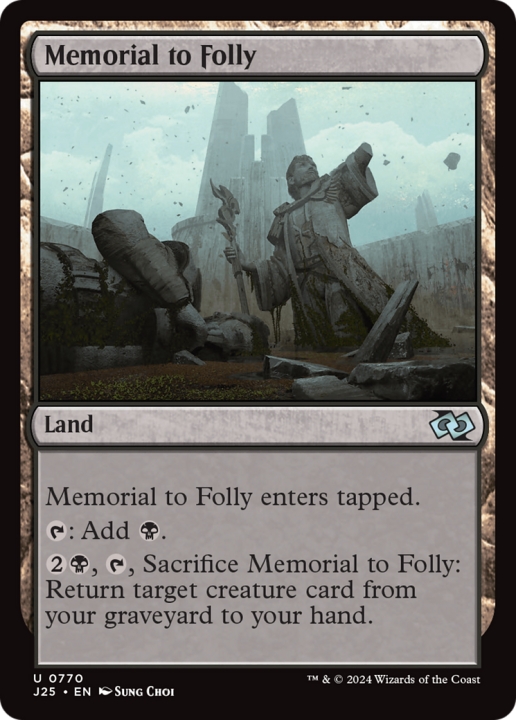 Memorial to Folly in the group Magic the Gathering / Sets / Foundations Jumpstart at Proxyprinters.com (99805)