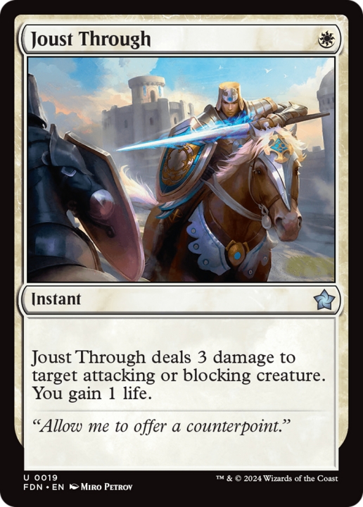 Joust Through in the group Magic the Gathering / Types / Colors / White at Proxyprinters.com (99808)