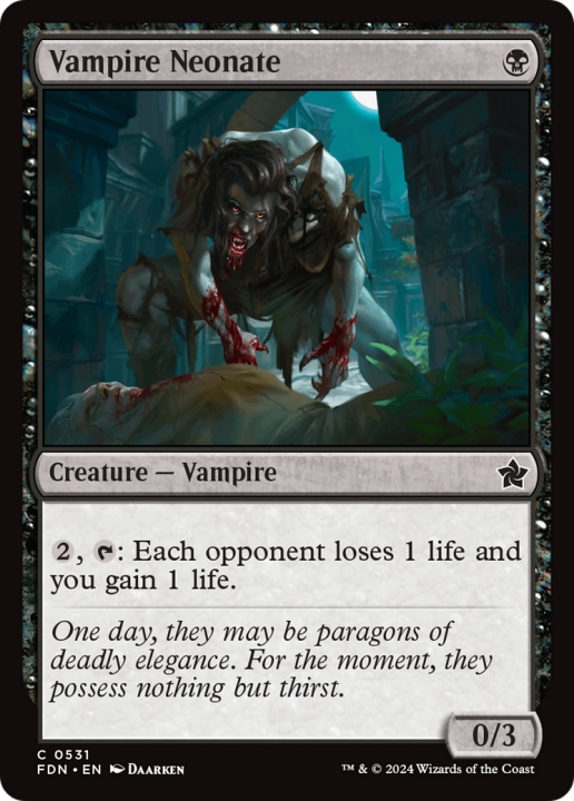 Vampire Neonate in the group Magic the Gathering / Sets / Foundations at Proxyprinters.com (99824)