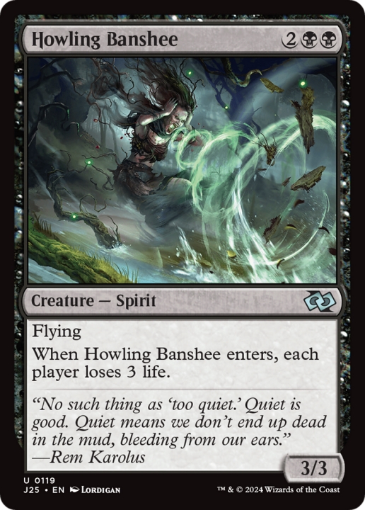 Howling Banshee in the group Magic the Gathering / Types / Colors / Black at Proxyprinters.com (99903)