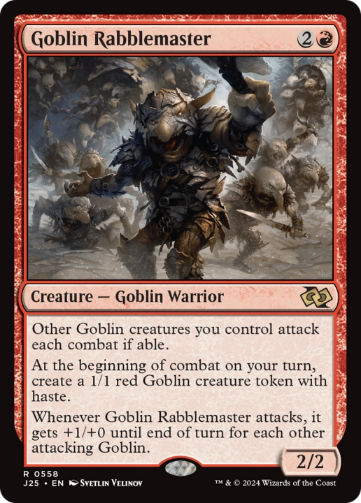 Goblin Rabblemaster in the group Magic the Gathering / Types / Creatures / Warrior at Proxyprinters.com (99907)