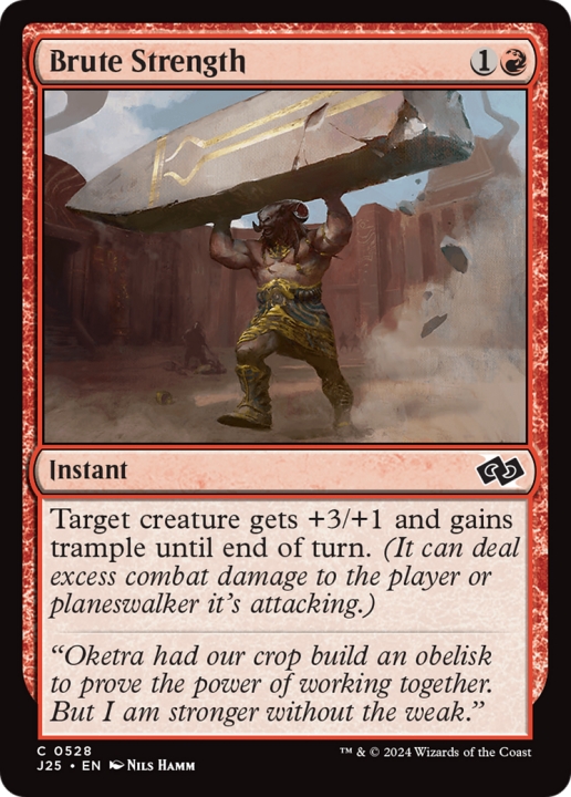 Brute Strength in the group Magic the Gathering / Types / Colors / Red at Proxyprinters.com (99947)