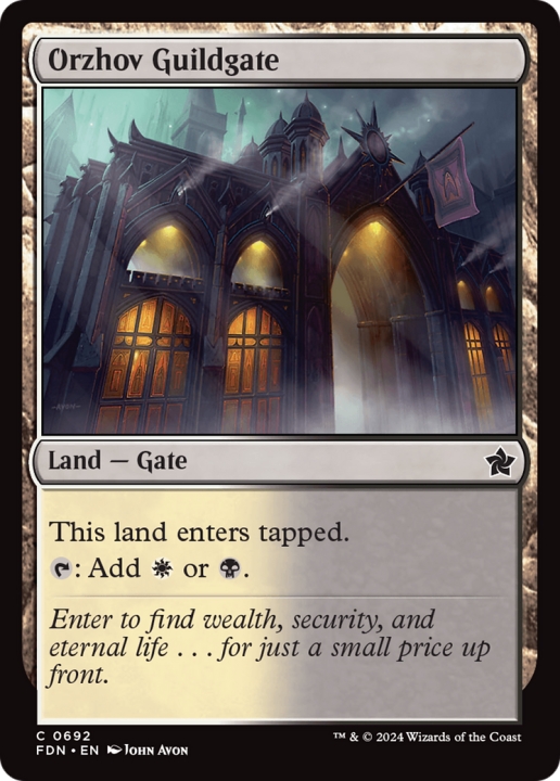 Orzhov Guildgate in the group Magic the Gathering / Sets / Foundations at Proxyprinters.com (99989)