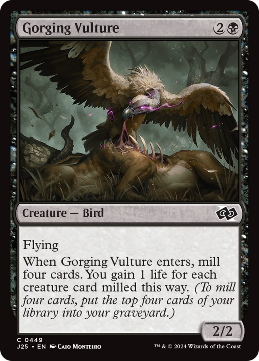 Gorging Vulture in the group Magic the Gathering / Types / Colors / Black at Proxyprinters.com (99994)