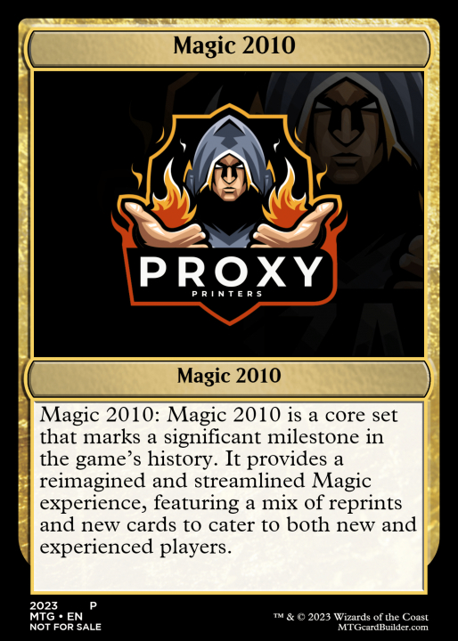 Magic 2010 in the group Decks at Proxyprinters.com (Set_0093)