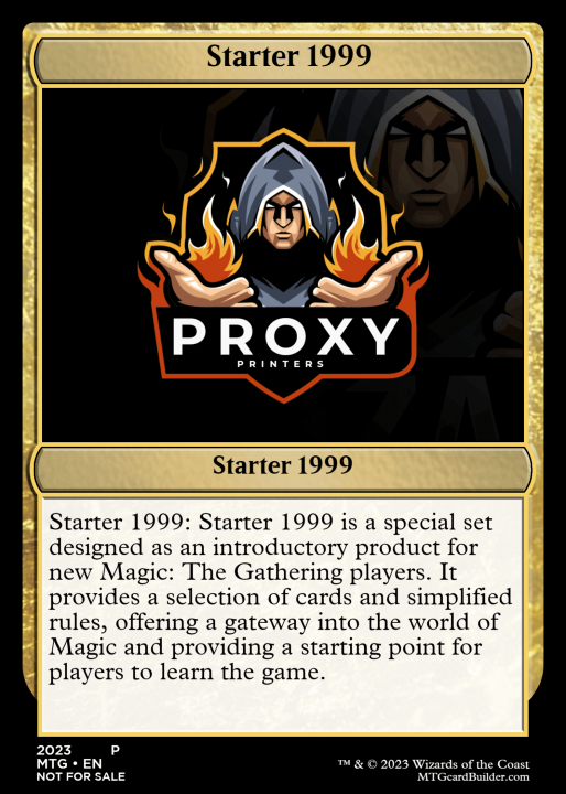 Starter 1999 in the group Decks at Proxyprinters.com (Set_0139)