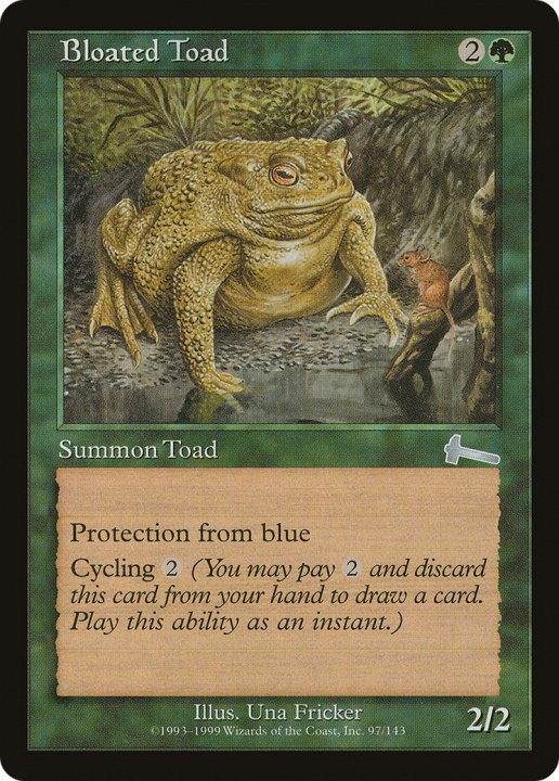 Bloated Toad in the group Magic the Gathering / Sets / Urza's Legacy at Proxyprinters.com (Single_21195)