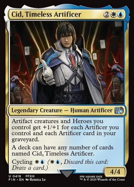 Cid, Timeless Artificer in the group Magic the Gathering / Sets / Final Fantasy Drop / Final Fantasy at Proxyprinters.com (103208)