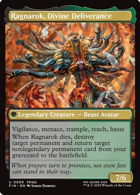 Ragnarok, Divine Deliverance in the group Magic the Gathering / Sets / Final Fantasy Drop / Final Fantasy at Proxyprinters.com (103211)