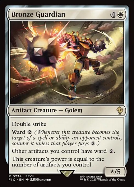 Bronze Guardian in the group Magic the Gathering / Sets / Final Fantasy Drop / Final Fantasy Commander at Proxyprinters.com (103219)