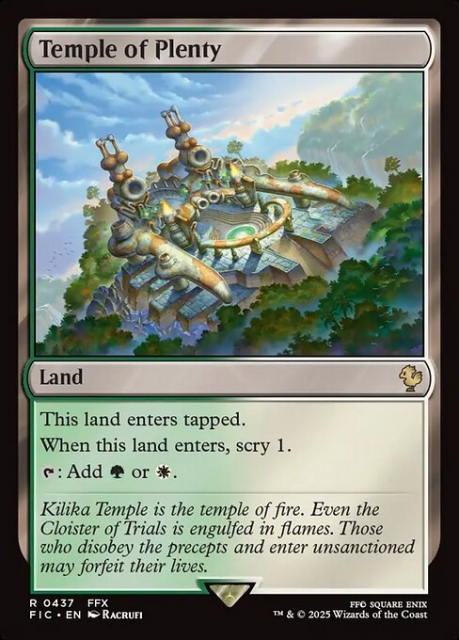 Temple of Plenty in the group Magic the Gathering / Sets / Final Fantasy Drop / Final Fantasy Commander at Proxyprinters.com (103225)