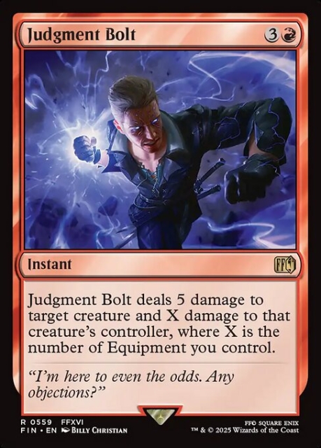 Judgment Bolt in the group Magic the Gathering / Sets / Final Fantasy Drop / Final Fantasy at Proxyprinters.com (103228)