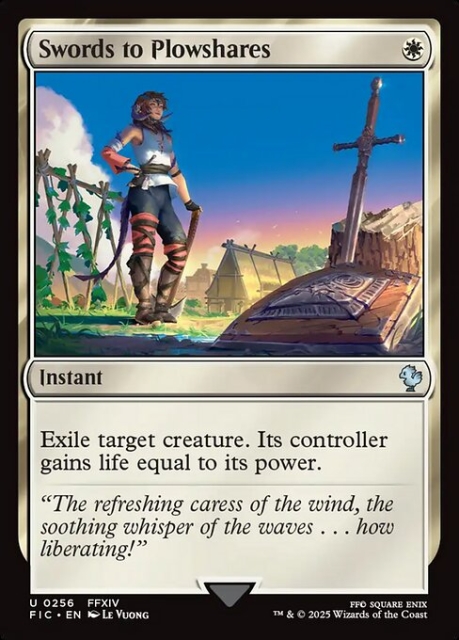 Swords to Plowshares in the group Magic the Gathering / Sets / Final Fantasy Drop / Final Fantasy Commander at Proxyprinters.com (103230)