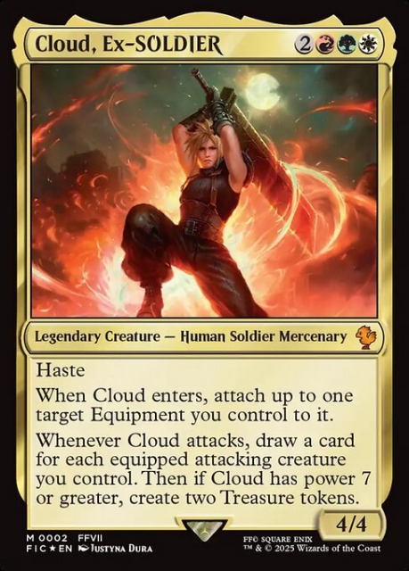 Cloud, Ex-SOLDIER in the group Magic the Gathering / Sets / Final Fantasy Drop / Final Fantasy Commander at Proxyprinters.com (103236)