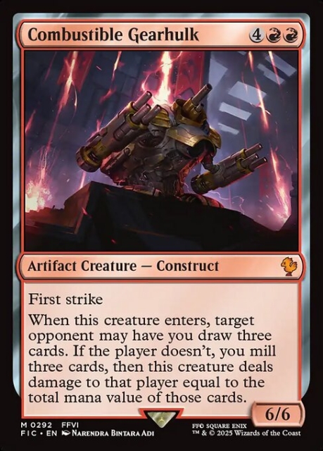 Combustible Gearhulk in the group Magic the Gathering / Sets / Final Fantasy Drop / Final Fantasy Commander at Proxyprinters.com (103237)