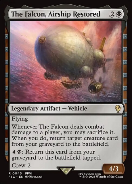 The Falcon, Airship Restored in the group Magic the Gathering / Sets / Final Fantasy Drop / Final Fantasy Commander at Proxyprinters.com (103240)