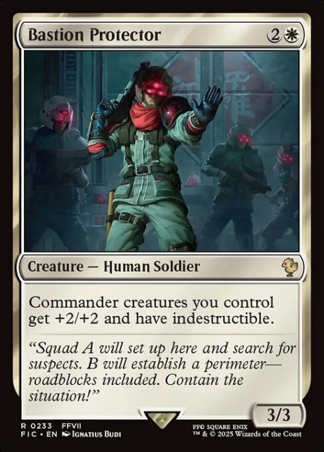 Bastion Protector in the group Magic the Gathering / Sets / Final Fantasy Drop / Final Fantasy Commander at Proxyprinters.com (103271)