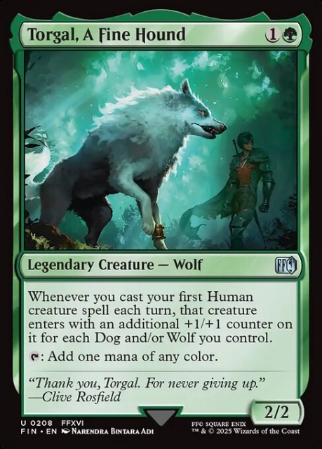 Torgal, A Fine Hound in the group Magic the Gathering / Sets / Final Fantasy Drop / Final Fantasy at Proxyprinters.com (103274)