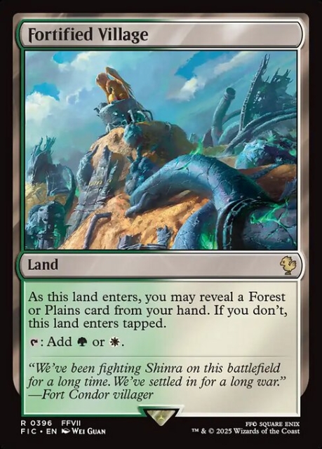 Fortified Village in the group Magic the Gathering / Sets / Final Fantasy Drop / Final Fantasy Commander at Proxyprinters.com (103277)
