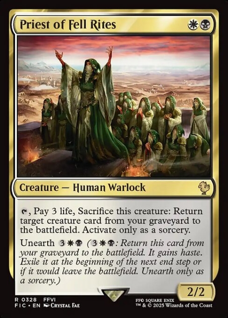Priest of Fell Rites in the group Magic the Gathering / Types / Creatures / Human at Proxyprinters.com (103282)