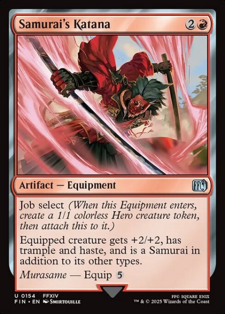 Samurai's Katana in the group Magic the Gathering / Sets / Final Fantasy Drop / Final Fantasy at Proxyprinters.com (103286)