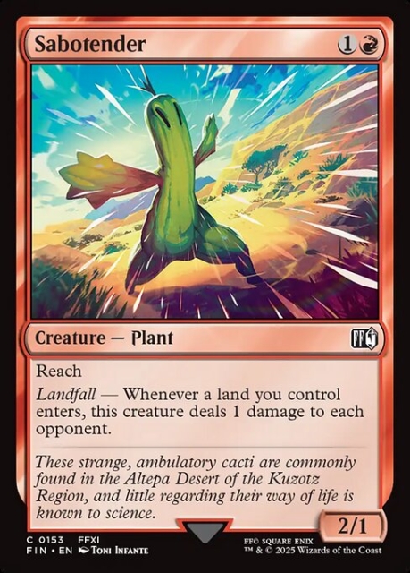 Sabotender in the group Magic the Gathering / Sets / Final Fantasy Drop / Final Fantasy at Proxyprinters.com (103290)
